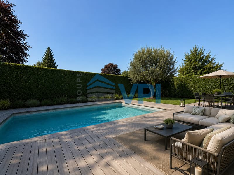 Superbe villa mitoyenne contemporaine entièrement meublée à Veyrier (2)