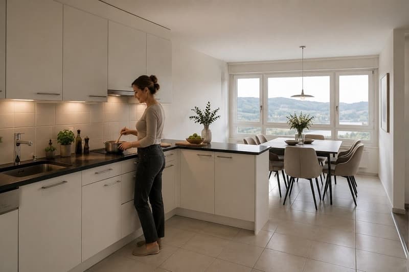 Stadtnahe 4½-Zimmer-Wohnung mit Weitsicht über Aare und Wohlensee (1)