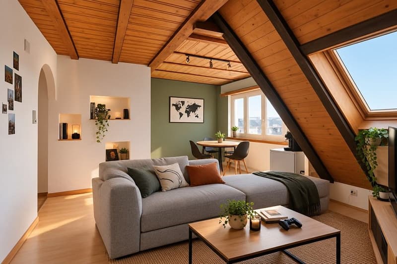 Charmante 3-Zimmer-Dachwohnung mitten im Breitsch (1)