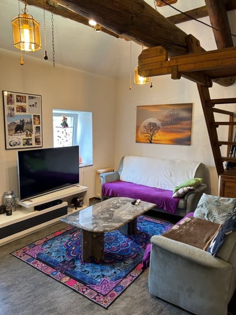 Mesocco, zona Andergia, vendesi casa con annesso rustico in un quartiere tranquillo e soleggiato. (10)