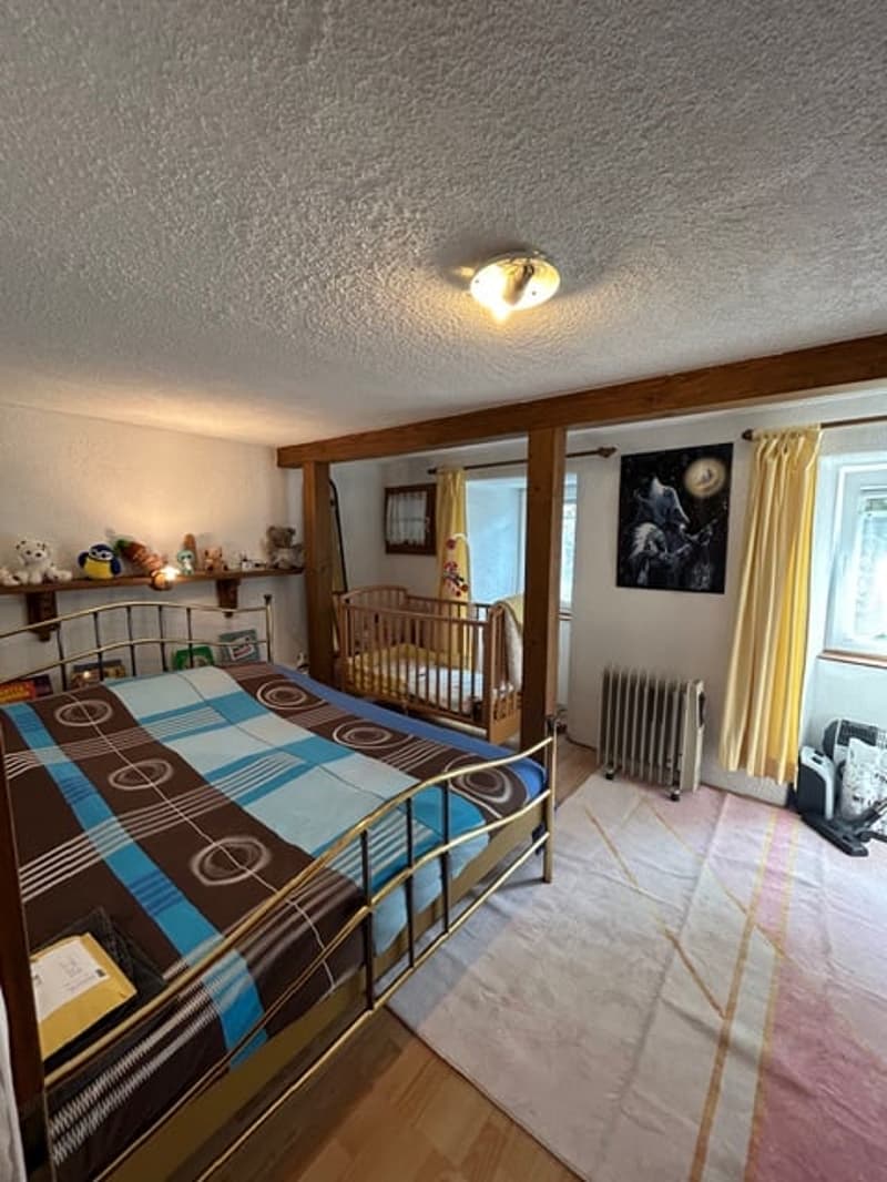 Mesocco, zona Andergia, vendesi casa con annesso rustico in un quartiere tranquillo e soleggiato. (11)