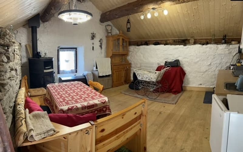 Mesocco, zona Andergia, vendesi casa con annesso rustico in un quartiere tranquillo e soleggiato. (15)