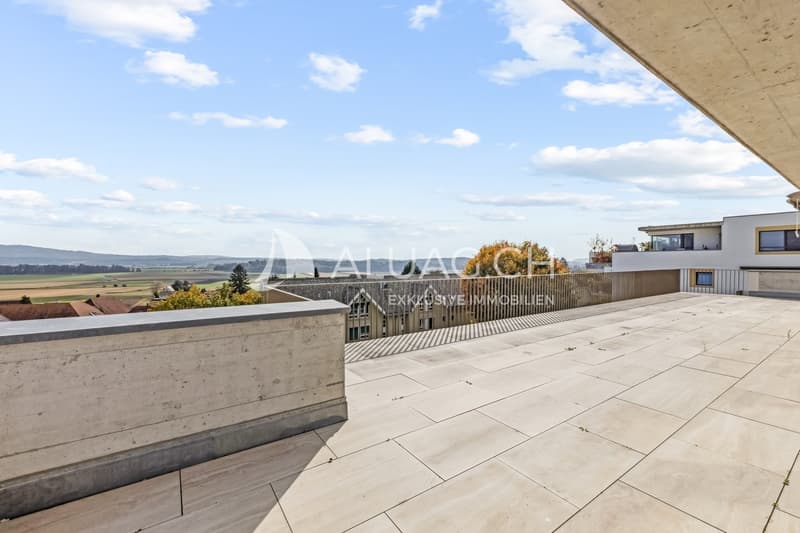 Jede Wohnung bietet einen eigenen Aussenbereich  Balkon, Terrasse, Attikaterrasse oder Garten