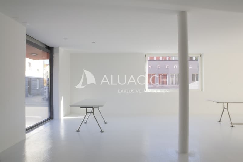 Diese Loft wurde als Atelier genutzt und eignet sich ebenso als Wohn- oder Arbeitsraum
