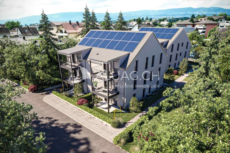 Ökologische Energiegewinnung dank Solaranlage.
