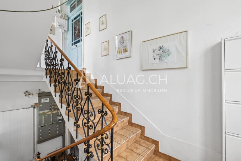 Das Treppenhaus zur Wohnung ist bereits ein Erlebnis