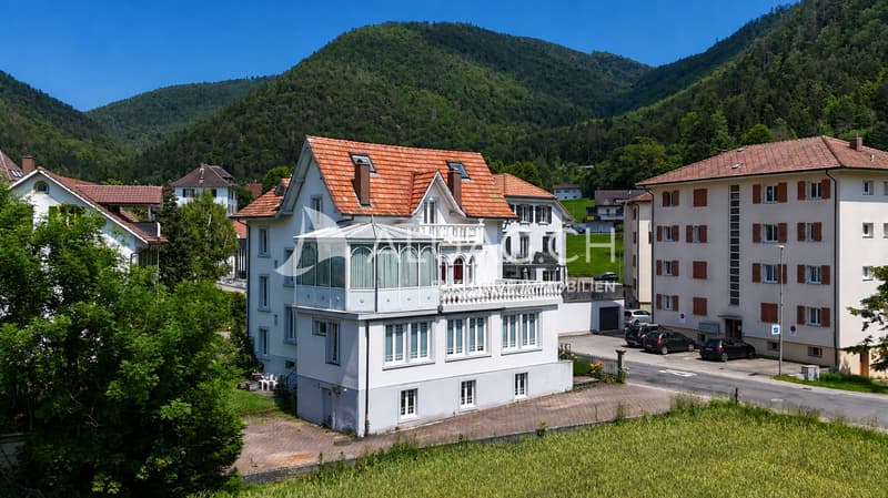 Herausragend steht das Herrenhaus im ruhigen Quartier
