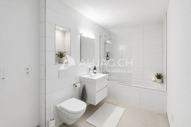 So könnte das gewählte Badezimmer mit Ihren persönlichen Gegenständen aussehen