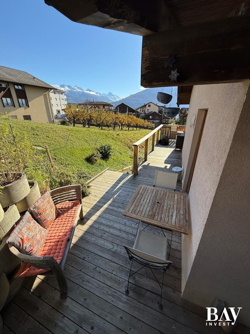 Charmante maison mitoyenne de 3,5 pièces avec vue panoramique sur les montagnes (11)