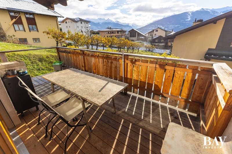 Charmante maison mitoyenne de 3,5 pièces avec vue panoramique sur les montagnes (8)