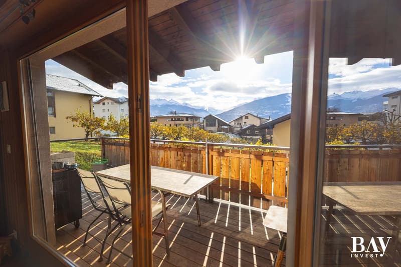 Charmante maison mitoyenne de 3,5 pièces avec vue panoramique sur les montagnes (10)