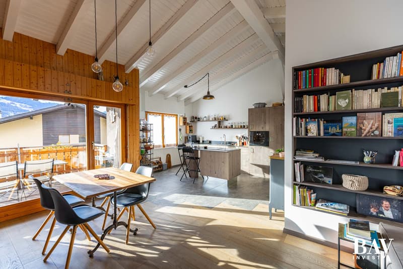 Charmante maison mitoyenne de 3,5 pièces avec vue panoramique sur les montagnes (16)