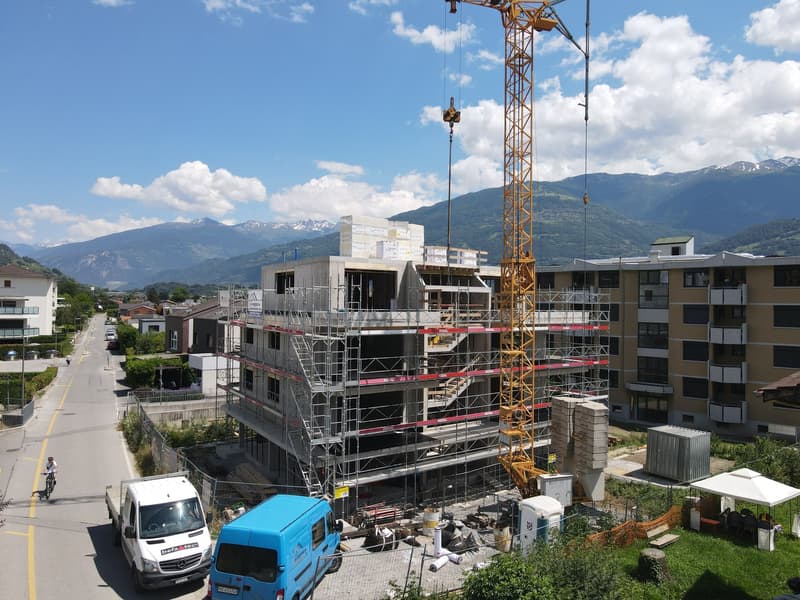 Attique dans immeuble de 5 appartements au coeur du village de Vétroz (25)