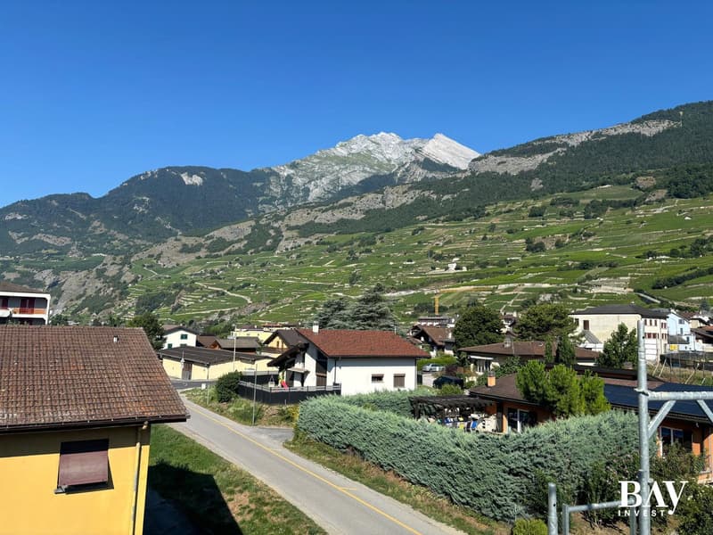 Attique dans immeuble de 5 appartements au coeur du village de Vétroz (2)