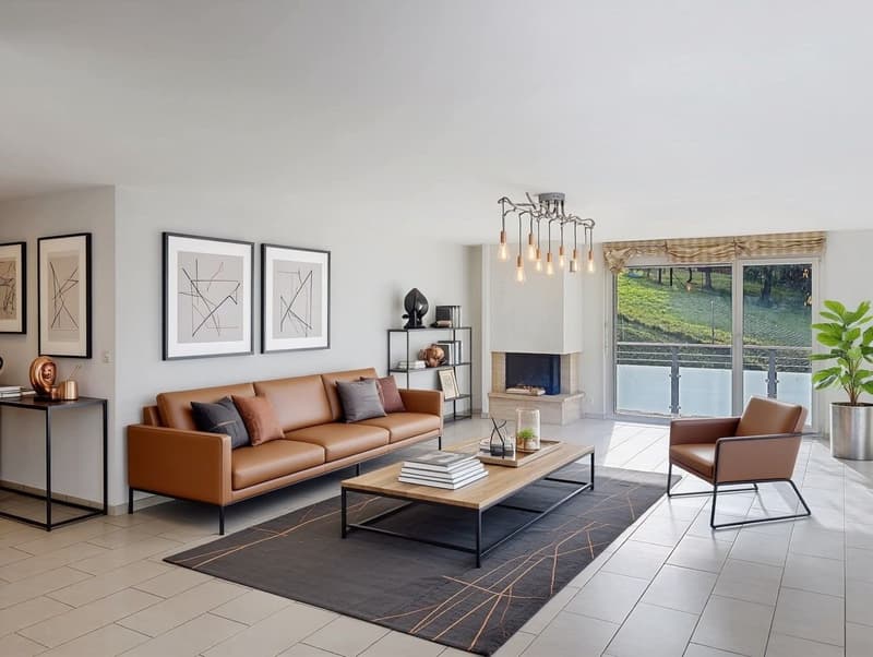 Magnifique appartement de 4,5 pièces avec vue panoramique à Chernex (5)