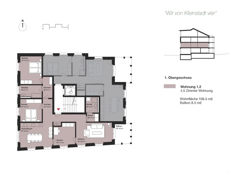 Moderne 5.5 - Zimmer Wohnung per 01. August 2024 (2)