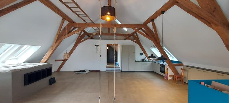 Charmante grossräumige 2.5-Zimmer-Dachwohnung in Kerzers – renoviert und ruhig gelegen (5)