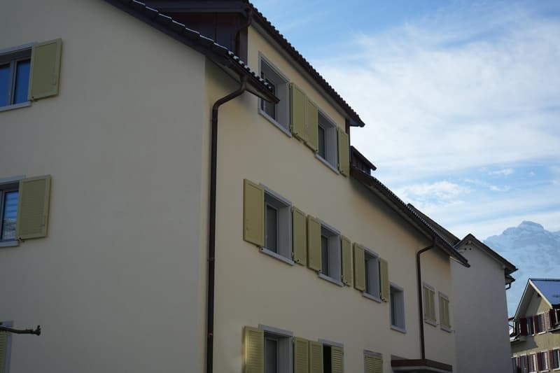 Charmante 3.5-Zimmer-Wohnung mit Balkon und Bergblick in Näfels (1)