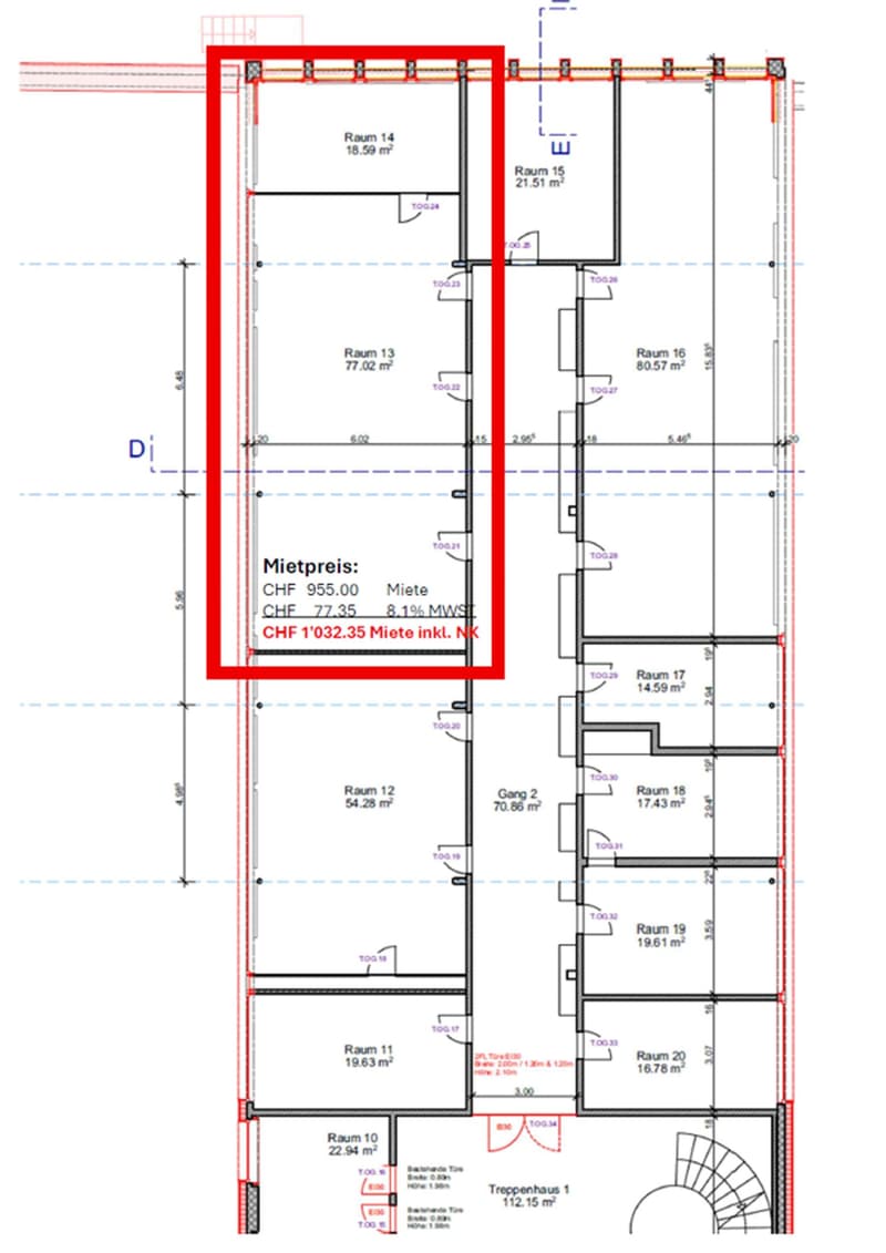 Helles Büro mit 2 Zimmern an zentraler Lage in Seon (4)