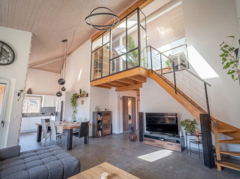 Duplex en attique entièrement rénové (2)