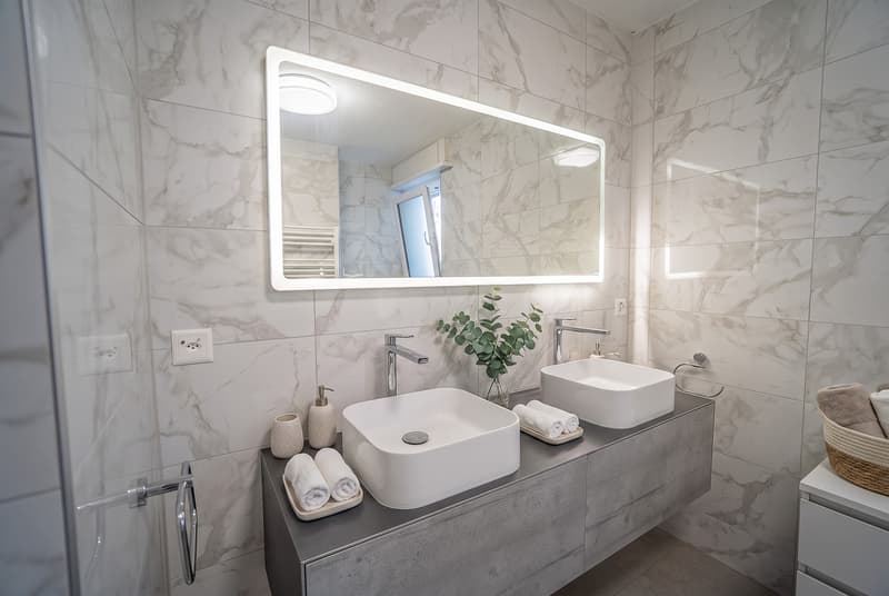 Salle de douche rénovée