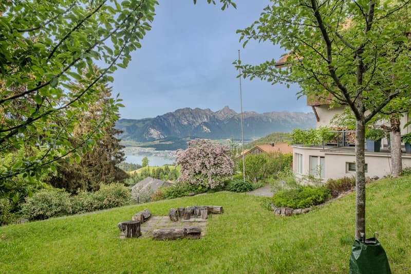 GROSSEN IMMOBILIEN - Charmantes Chalet mit See- und Bergsicht in Goldiwil (4)