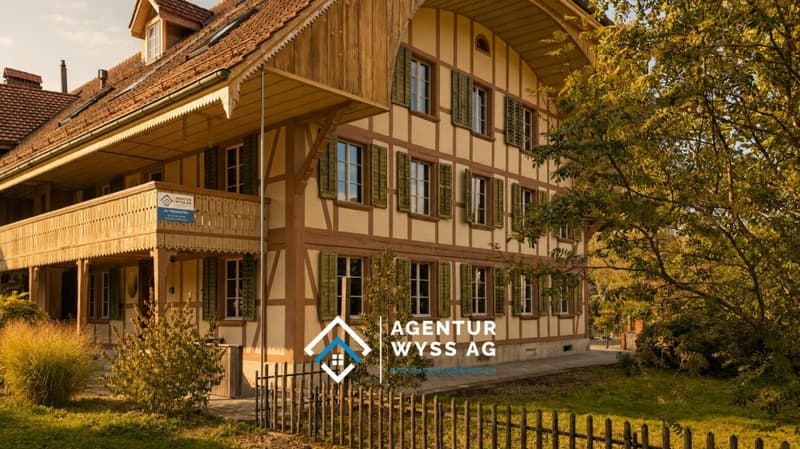 Grosszügige 8.5-Zimmer-Wohnung mit direktem Zugang zum Gewölbekeller nahe Herzogenbuchsee (1)