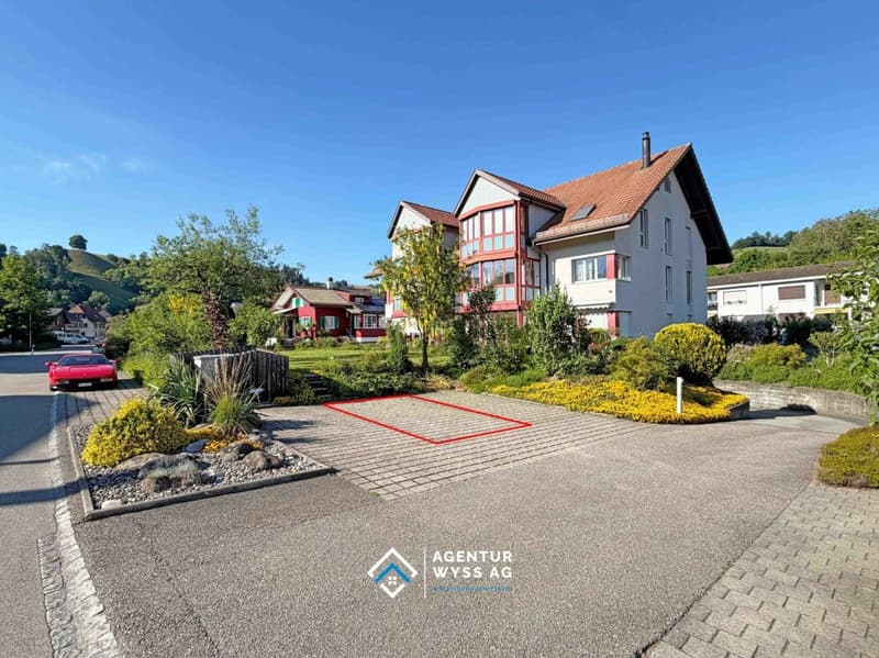 Langer Aussenparkplatz an der Alpenstrasse (1)