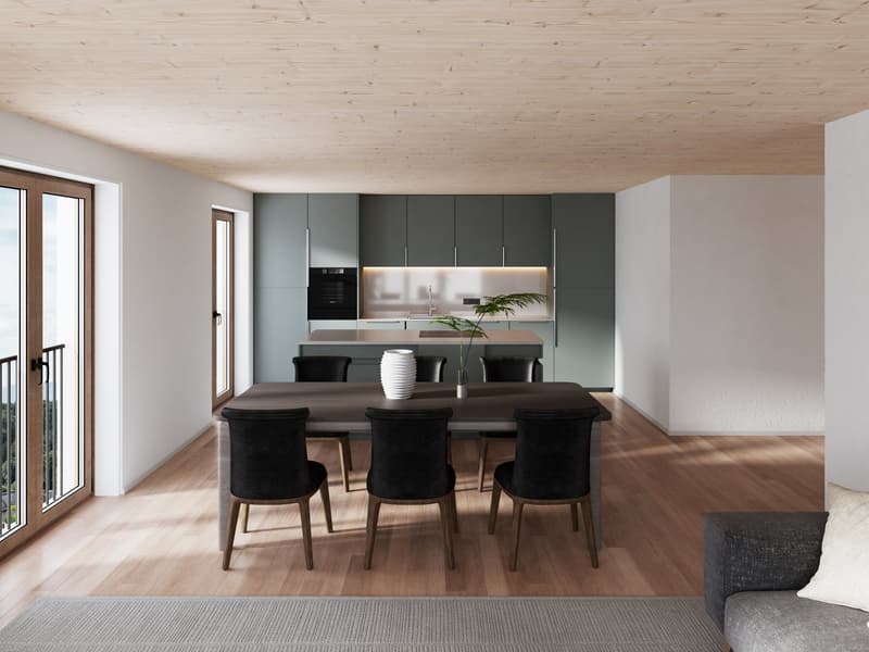 Grosszügige 4.5 Zimmer mit offener Galerie und Terrasse im Neubau (2)