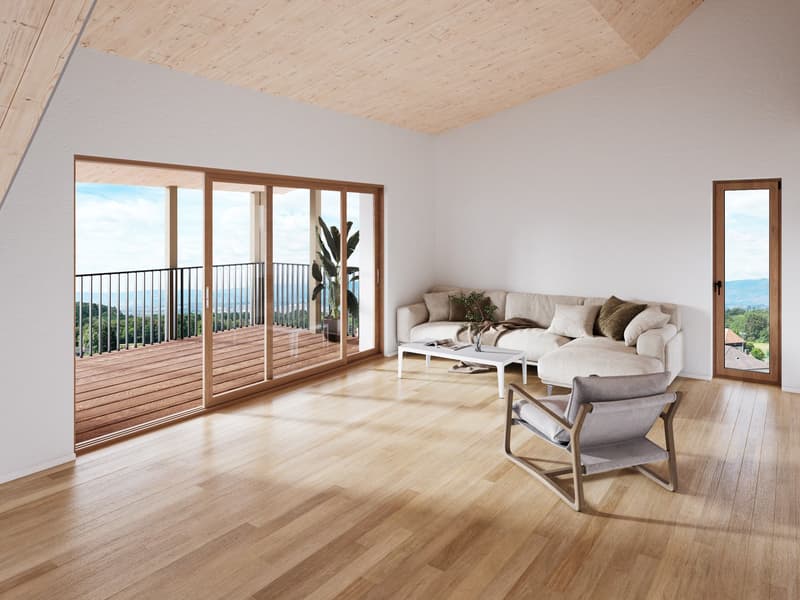 Grosszügige 4.5 Zimmer mit offener Galerie und Terrasse im Neubau (1)