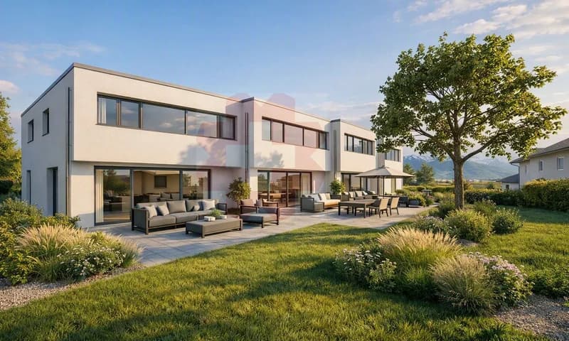 Magnifiques villas mitoyennes de 5,5 pièces Permis en force (1)