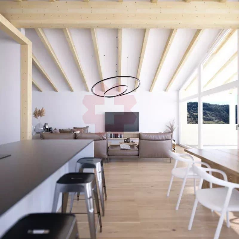 Magnifique attique de 4,5 pièces avec vaste terrasse et vue dégagée à Luc (Ayent) (9)