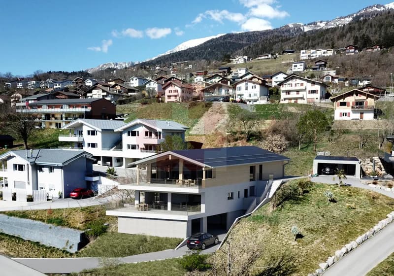 Magnifique attique de 4,5 pièces avec vaste terrasse et vue dégagée à Luc (Ayent) (2)