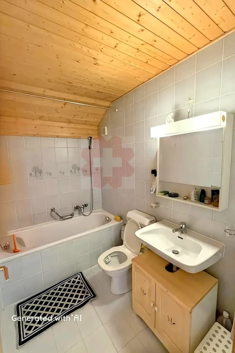 Charmant appartement 2.5 pièces en attique avec vue exceptionnelle Les Mosses (9)