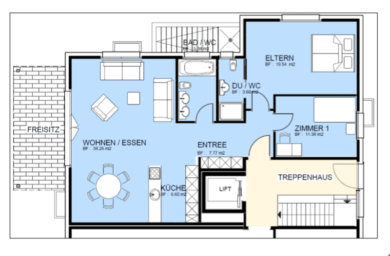 Moderne 3.5-EG-Zimmerwohnung mit Terrasse (9)