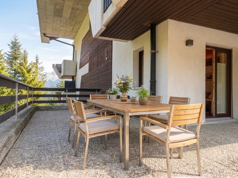 Duplex rénové à vendre à Torgon avec vue sur les montagnes (8)