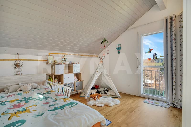 Villa familiale à 20 min de Lausanne | Jardin & vue montagnes 4.5p / 190m² (7)