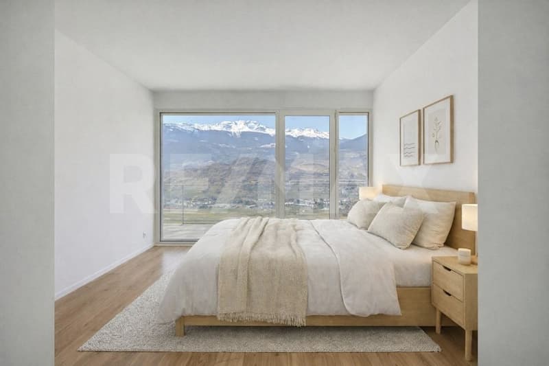 Penthouse neuf | 4.5p 128m² + terrasse panoramique 150m² sur 2 côtés Hauteurs de Sion (3)