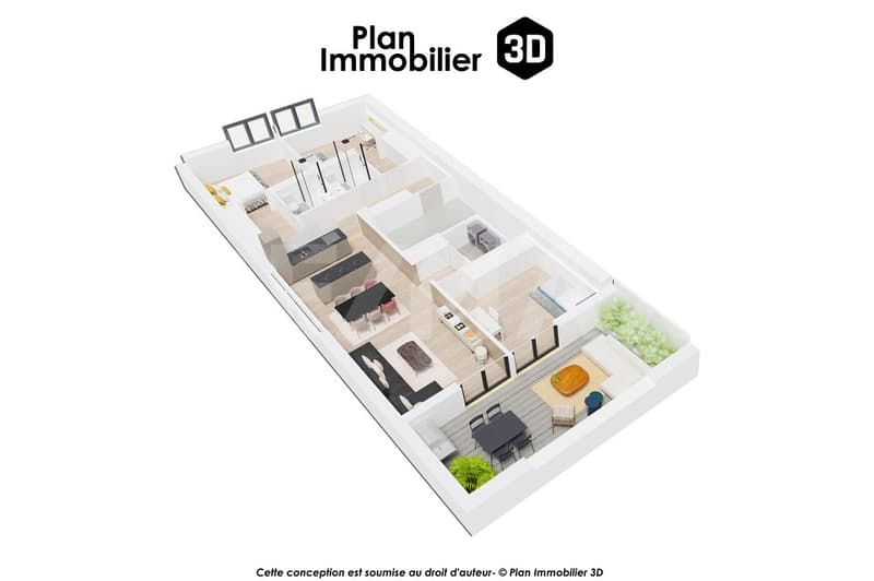 PROMOTION EN VENTE SUR PLAN  LOT B5, APPARTEMENT 4,5 PIÈCES AVEC LOGGIA (6)