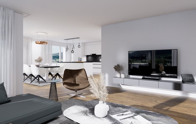 Wohnüberbauung ALZBACHFELD Reinach - 3.5-Zimmer-Attika-Eigentumswohnungen (3)