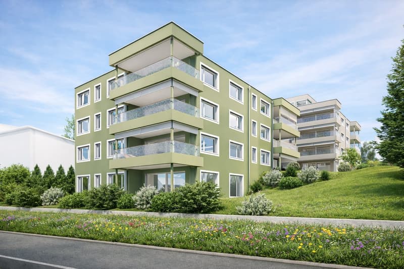 Moderne 3.5-Zimmer-Neubauwohnung mit Balkon und herrlicher Aussicht in Menziken (1)