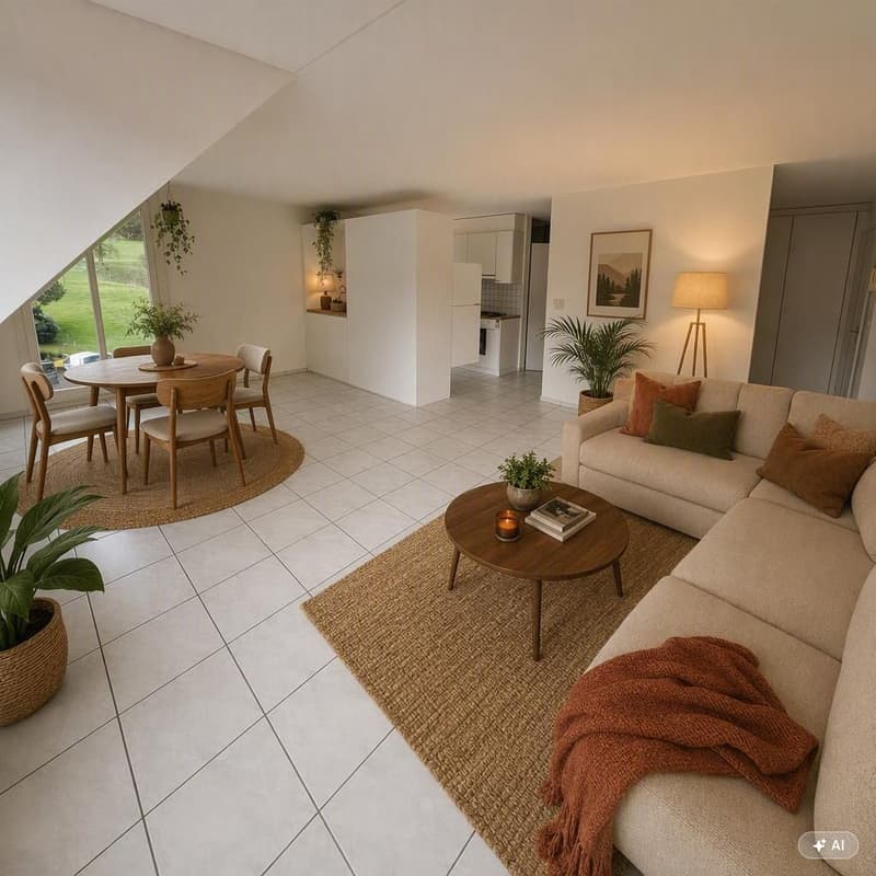 Charmante 4-Zimmer-Dachwohnung in ruhiger Lage von Laupersdorf (1)