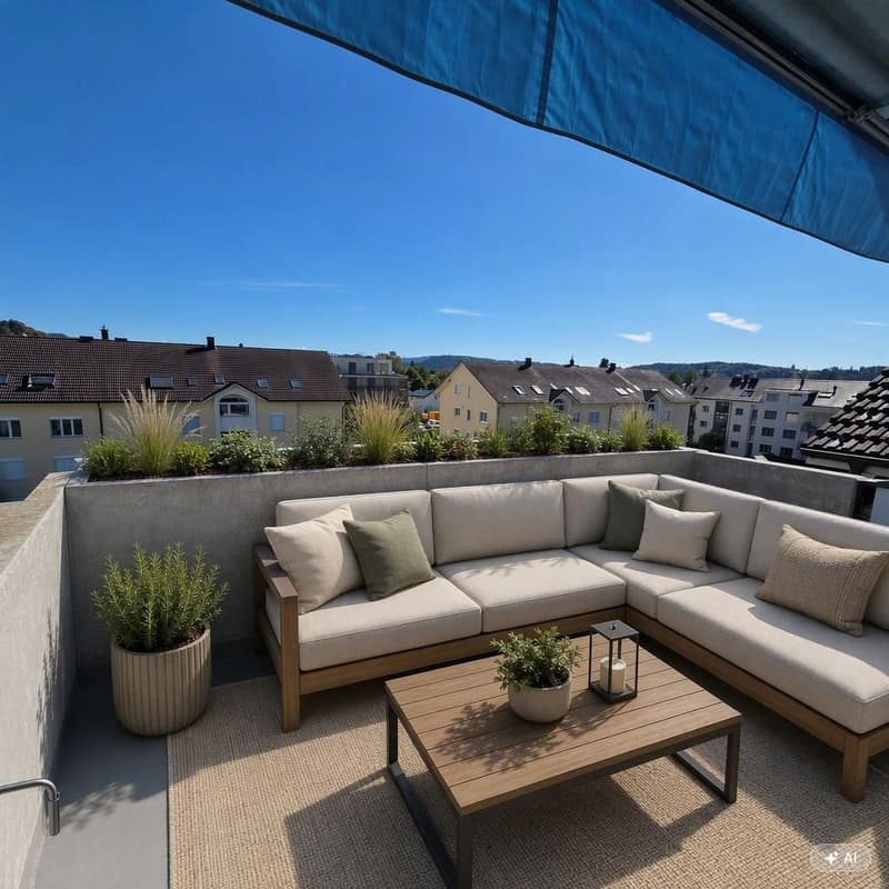 Charmante 3.5-Zimmer-Dachwohnung mit Terrasse in Oftringen (3)