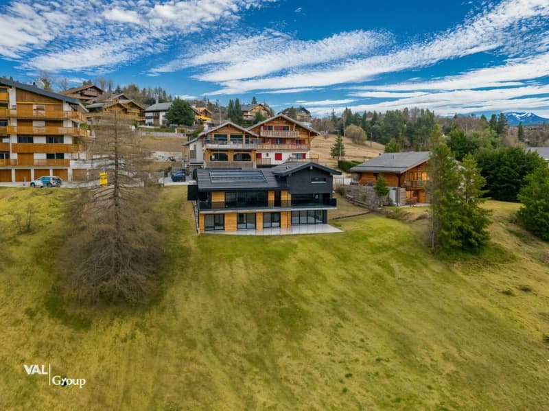 Architecture moderne et vue imprenable sur les Alpes valaisannes (17)