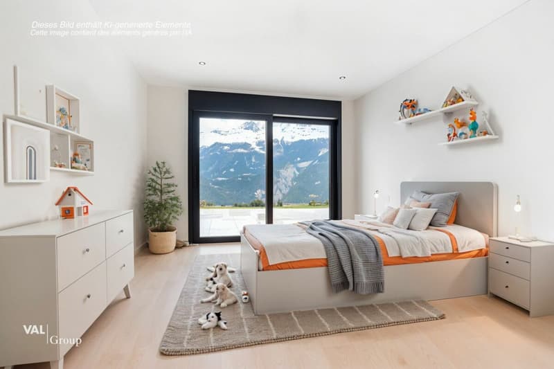 Architecture moderne et vue imprenable sur les Alpes valaisannes (9)