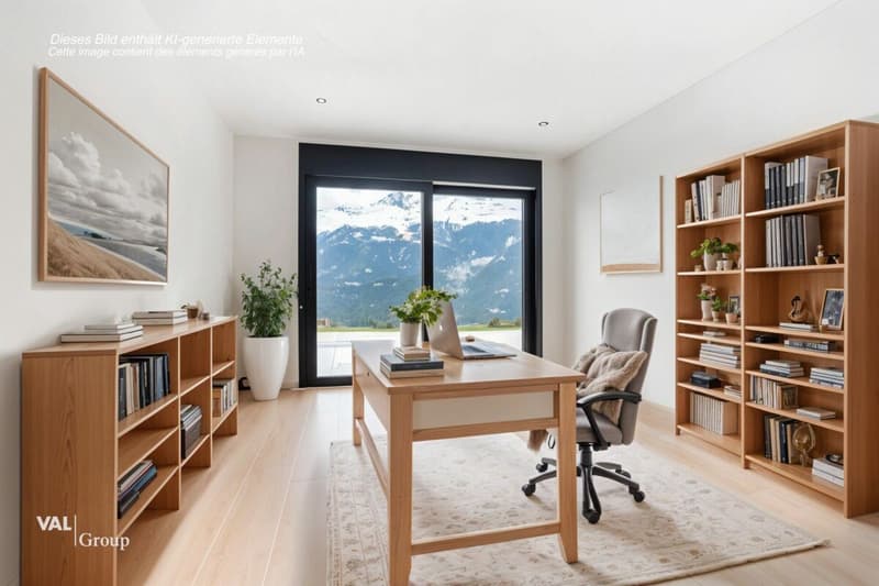 Architecture moderne et vue imprenable sur les Alpes valaisannes (10)