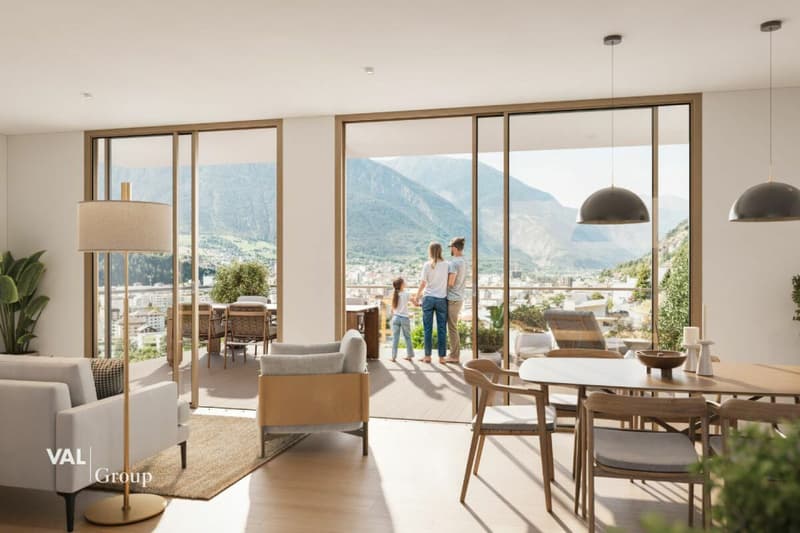 Modern 4.5 room apartment in an elevated location in Naters (2)