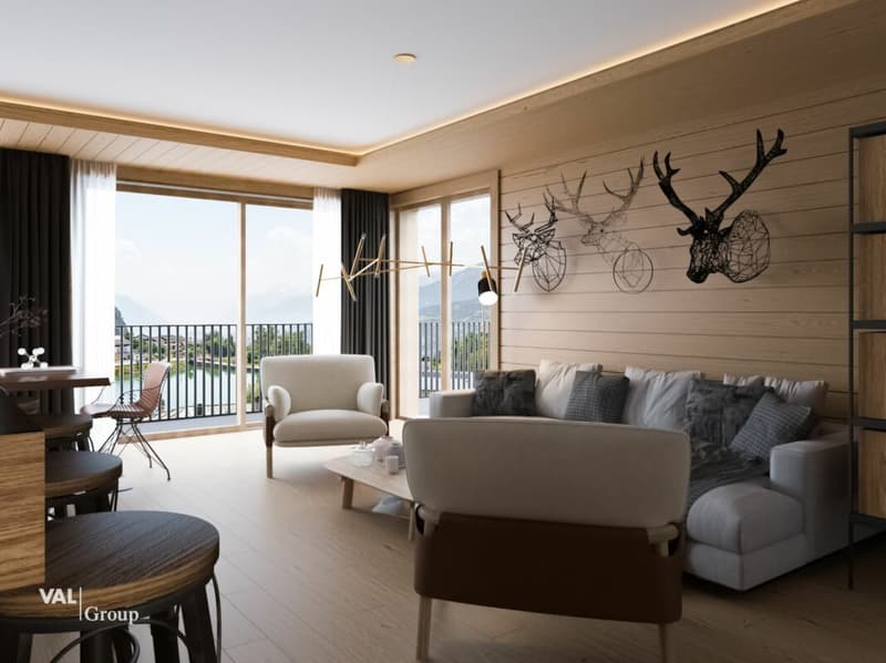 Magnifique duplex en résidence secondaire avec vue sur le lac (6)