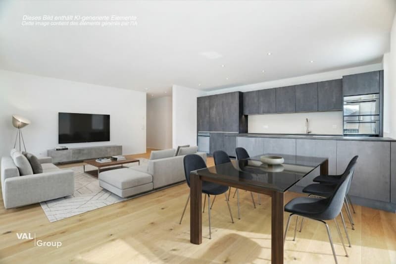 Einzigartige 4.5-Zimmer-Attikawohnung in Visp - modernes Wohnen mit bester Aussicht (2)