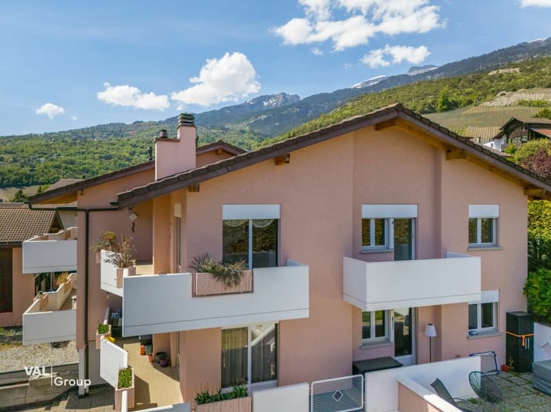 Vue sur les sommets et le charme du village (13)